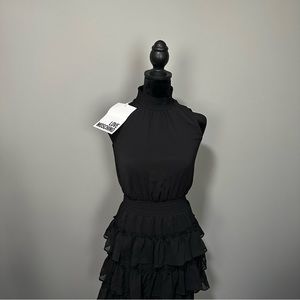 NWT Love Moschino Black Ruffle Dress